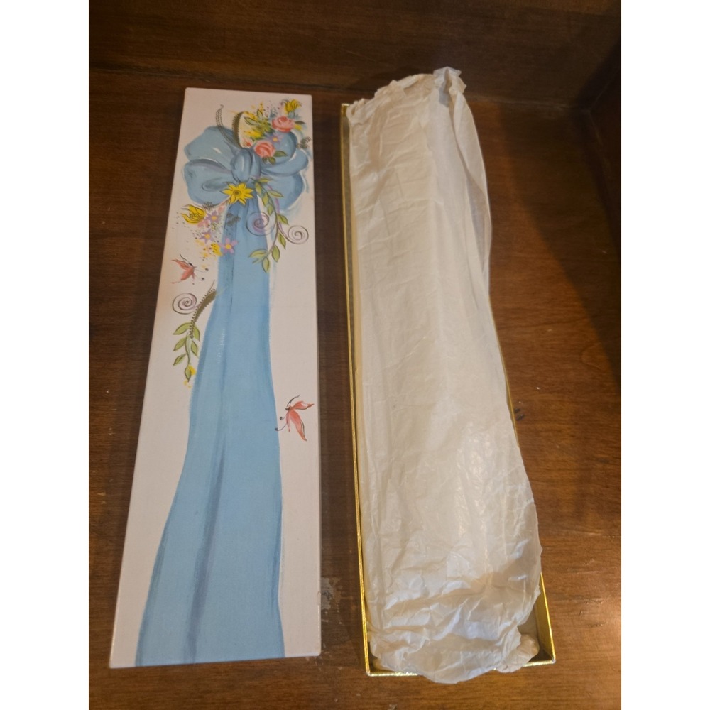Vintage Lucite Acrylic Clear Taper Pair Candles Silver Flake 10" MCM Box Incl. - Picture 11 of 12